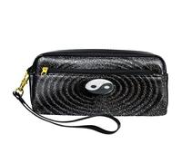 BAAROO Leather Pencil Case Marker Pen Pouch Desk Organizer Boxes,Ying yang Gossip,Pencil Storage Package
