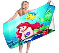 BAAROO Mermaid Beach Towel, Bath Towel, Ariel Beach Towel, Little Mermaid, Mermaid Beach Towel Towels for Girls, Children 130CM X 80CM