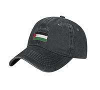BAAROO Palestine Flag Baseball Cap Men Black Vintage Cotton Washed Denim Hat Adjustable Adult Unisex Caps