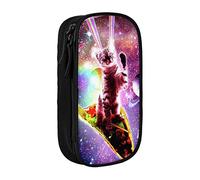 BAAROO Pencil Case Large Capacity Pen Pouch Bag Marker Holder Organizer with Zipper Office College - Space Taco Cat Rainbow Las