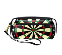 BAAROO PU Leather Pencil Case Darts Game Pen Pouch for School, Work & Office