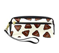 BAAROO PU Leather Pencil Case Poo Poop Pen Pouch for School, Work & Office