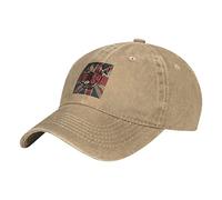 BAAROO Unisex Vintage Baseball Cap Adjustable British Bull Dog Union Jack England Baseball Casquette Hat Cowboy Dad Hat