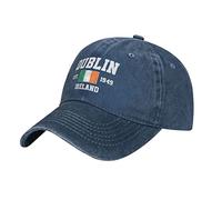 BAAROO Washed Denim Ireland Est.1949 Dublin Baseball Cap Men Navy Vintage Cotton Hat Unisex Trucker Hats