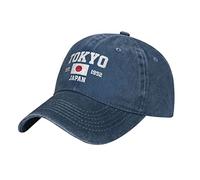 BAAROO Washed Denim Japan Est.1952 Tokyo Baseball Cap Men Navy Vintage Cotton Hat Unisex Trucker Hats