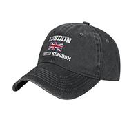 BAAROO Washed Denim United Kingdom London Baseball Cap Men Black Vintage Cotton Hat Unisex Trucker Hats Women