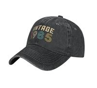 BAAROO Washed Denim Vintage 1985 Baseball Cap Men Black Vintage Cotton Hat Unisex Dad Birthday Present Gift Hats