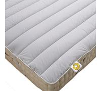 Baavet Wool Mattress Topper Protector King Size Bedding Soft Luxurious Duvets Made with 100% British Wool Temperature Thermo Regulating Hypoallergenic Bed Topper Sleep Cover (150cm x 200cm)