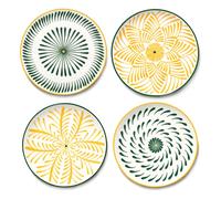 Baazar dessert plates, Waww La Table - Set of 4 Yellow one size
