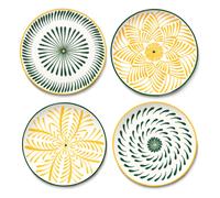 Baazar dinner plates, Waww La Table - Set of 4 Yellow one size