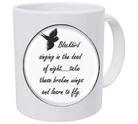 bab Blackbird Singing in the Dead of Night Pendant-Song Lyrics Art Jewelry Coffee Mug
