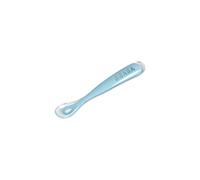 Béaba - Baby Spoons - Silicone Weaning Spoon - 1st Stage - Blue