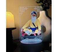 Baba Deep Singh Ji Photo Multicolor Lamp for Table Top Sikh Guru Lights Photo Punjabi Home Decor Gurudwara Sikh Photo Lamp Diwali Gift Baba Deep Singh Ji Photo Frame Sikh House Gift