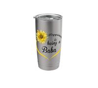 Baba Design: Happiness is Being A Baba Stainless Steel Insulated Tumbler