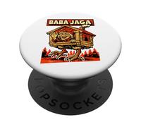 Baba Jaga Slavic Witch Folklore Forest House Chicken Legs PopSockets Adhesive PopGrip