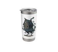 Baba Yaga Chicken Leg House Spooky Folklore Dark Art Stainless Steel Insulated Tumbler