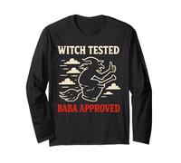 Baba Yaga Slavic Pagan Folklore Witch of The Woods Forest Long Sleeve T-Shirt