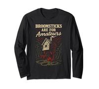 Baba Yaga Slavic Pagan Folklore Witch of The Woods Forest Long Sleeve T-Shirt