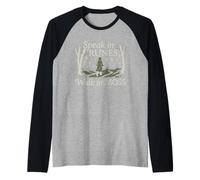 Baba Yaga Slavic Pagan Folklore Witch of The Woods Forest Raglan Baseball Tee