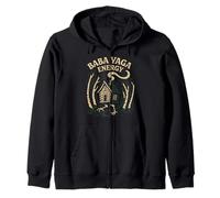 Baba Yaga Slavic Pagan Folklore Witch of the Woods Forest Zip Hoodie
