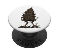 Baba Yaga Walking House Chicken Legs Slavic Folklore PopSockets Adhesive PopGrip