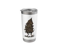 Baba Yaga Walking House Chicken Legs Slavic Folklore Stainless Steel Insulated Tumbler