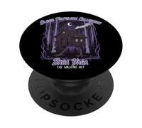 Baba Yaga Walking Hut Slavic Mythology Folklore Art PopSockets Adhesive PopGrip