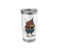 Baba Yaga Witch Hut on Chicken Legs Slavic Folklore Stainless Steel Insulated Tumbler