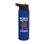 Baba Yaga Witchcore Slavic Folklore Dark Feminine Look Stainless Steel Insulated Water Bottle