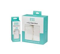 Bababing 2 Pack Fitted Sheets & Water Proof Mattress Protector Bundle - Natural