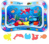 BabaBub Tummy Time Mat Inflatable Water Mat Baby Playmat Sensory Toy Development Stimulation Growth Activity Play Centre for Infants & Toddlers 3 to 24 Months Portable Strengthens Neck Girls Boys