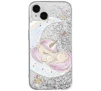 Babaco ERT GROUP mobile phone case for Apple Iphone 14 PLUS original and officially Licensed pattern Unicorn 003 optimally adapted to the mobile phone, with glitter overflow effect