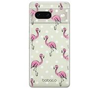Babaco ERT GROUP mobile phone case for Google PIXEL 7 original and officially Licensed pattern Flamingo 003 optimally adapted to the shape of the mobile phone, partially transparent
