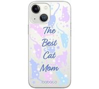 Babaco ERT GROUP mobile phone case for Iphone 13 original and officially Licensed pattern Cats 017 optimally adapted to the shape of the mobile phone, partially transparent