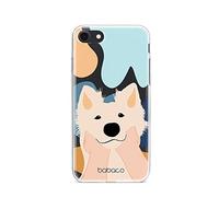 Babaco ERT GROUP mobile phone case for Iphone 7/8/ SE 2/ SE 3 original and officially Licensed pattern Dogs 009 optimally adapted to the shape of the mobile phone, partially transparent