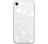 Babaco ERT GROUP mobile phone case for Iphone XR original and officially Licensed pattern Flowers 023 optimally adapted to the shape of the mobile phone, partially transparent