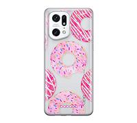 Babaco ERT GROUP mobile phone case for Oppo FIND X5 PRO original and officially Licensed pattern Donut 002 optimally adapted to the shape of the mobile phone, partially transparent