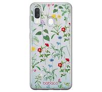 Babaco ERT GROUP mobile phone case for Samsung A40 original and officially Licensed pattern Flowers 042 optimally adapted to the shape of the mobile phone, partially transparent