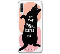 Babaco ERT GROUP mobile phone case for Samsung A70 original and officially Licensed pattern Cats 003 optimally adapted to the shape of the mobile phone, case made of TPU