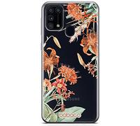 Babaco ERT GROUP mobile phone case for Samsung M31 original and officially Licensed pattern Flowers 057 optimally adapted to the shape of the mobile phone, partially transparent