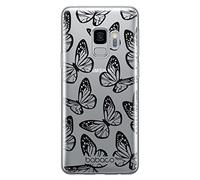 Babaco ERT GROUP mobile phone case for Samsung S9 original and officially Licensed pattern Butterflies 002 optimally adapted to the shape of the mobile phone, partially transparent