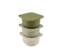 Babadoh Big Silicone Pizza Dough Proofing Containers with Lids | Pizza Making Accessories | Set of 3 | Multi Green (1 Dough, 1 Olive, 1 Sage) | Big Size (Make 12"-16" Pizzas)