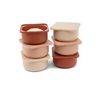 Babadoh Pizza Dough Proofing Silicone Containers with Lids | Pizza Making Accessories | Set of 6 | Multi Spice (2 Sesame, 2 Scallop, 2 Nduja) | Original Size (make 12" Pizzas)