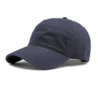 BABAHU Men and Women Baseball Cap Plain Blank Adjustable Classic Baseball Hat Cap 100% Cotton Golf Dad Hat (UK, Alpha, One Size, A-Navy)