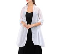 BABAHU Women Chiffon Shawl Wrap Lightweight Wedding Evening Party Dresses Scarf Bride