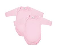 Baban Baby Bodysuits & One-pieces, Long Sleeve Bodysuit Baby Vests, 100% Cotton Made in Britain, 2 Pack