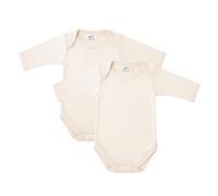 Baban Baby Bodysuits & One-pieces, Long Sleeve Bodysuit Baby Vests, 100% Cotton Made in Britain, 2 Pack