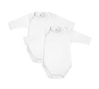 Baban Baby Bodysuits & One-pieces, Long Sleeve Bodysuit Baby Vests, 100% Cotton Made in Britain, 2 Pack