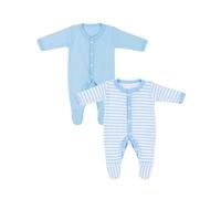 Baban Baby Premature Baby Sleepsuits Tiny Baby 2 Pack, Blue