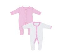 Baban Baby Premature Baby Sleepsuits Tiny Baby 2 Pack, Pink